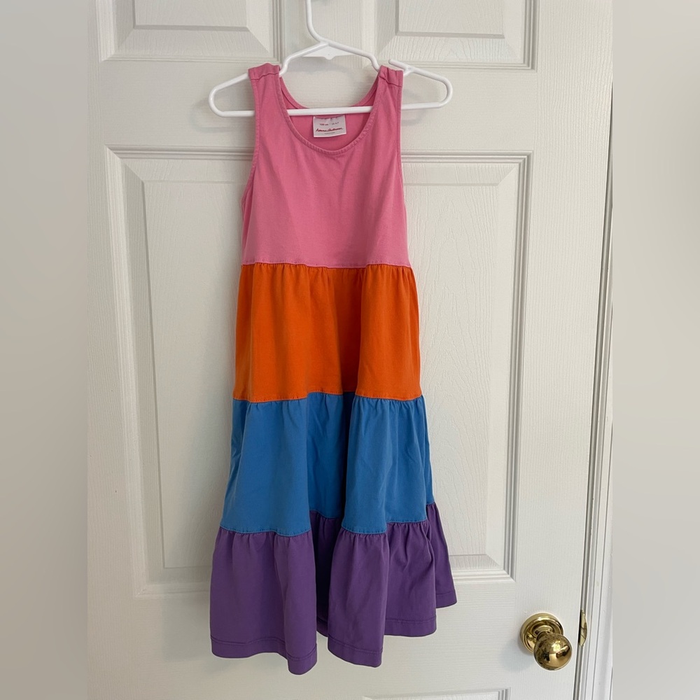 Hanna Andersson colorful Tiered Sleeveless Sundress size 6